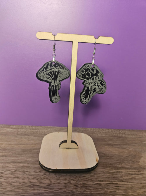 Acrylic Mushroom Earrings