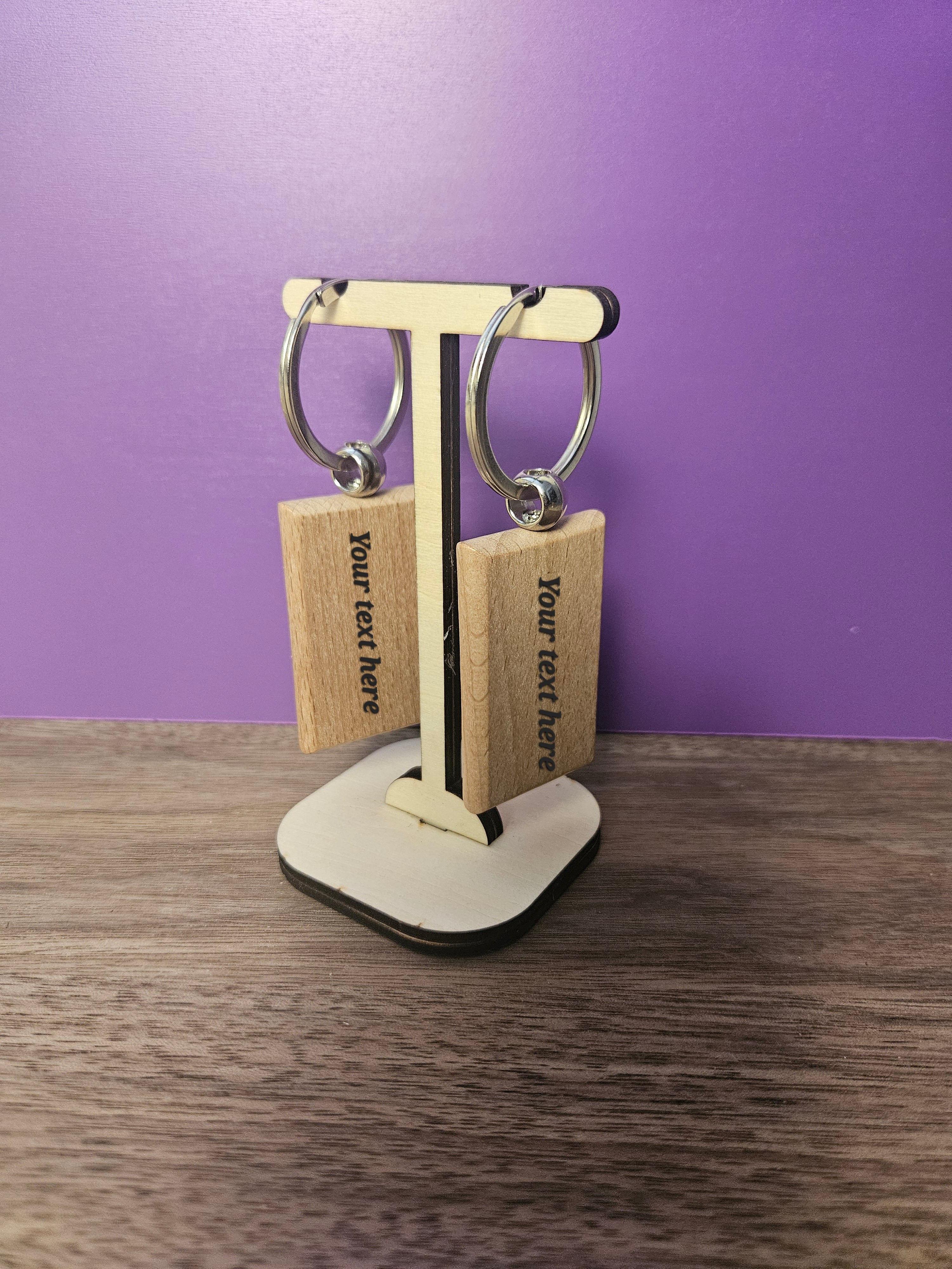 Customizable Wooden Keychains