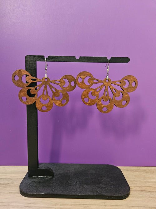 Art Deco Fan Shaped Earrings