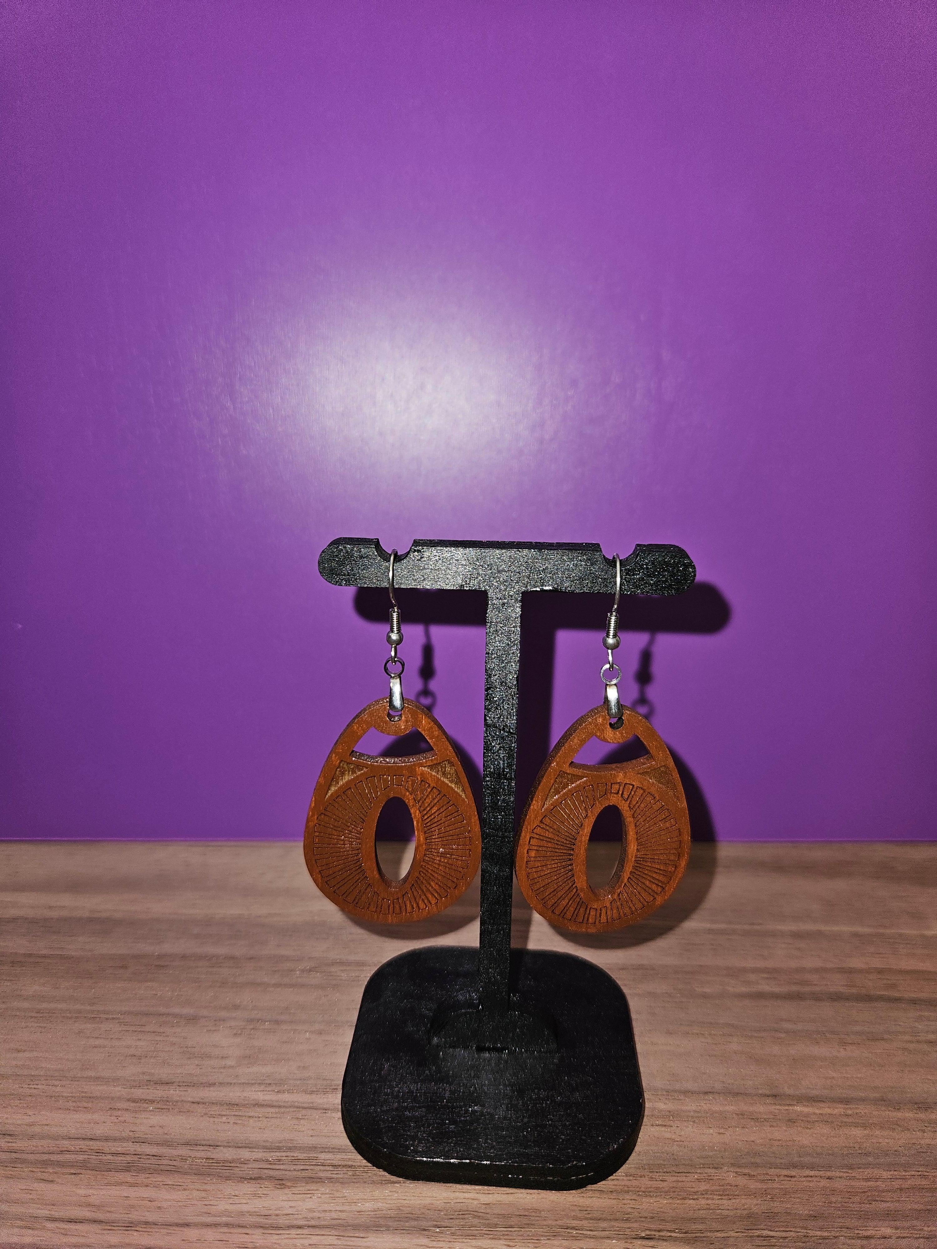 Elegant Wooden Earrings