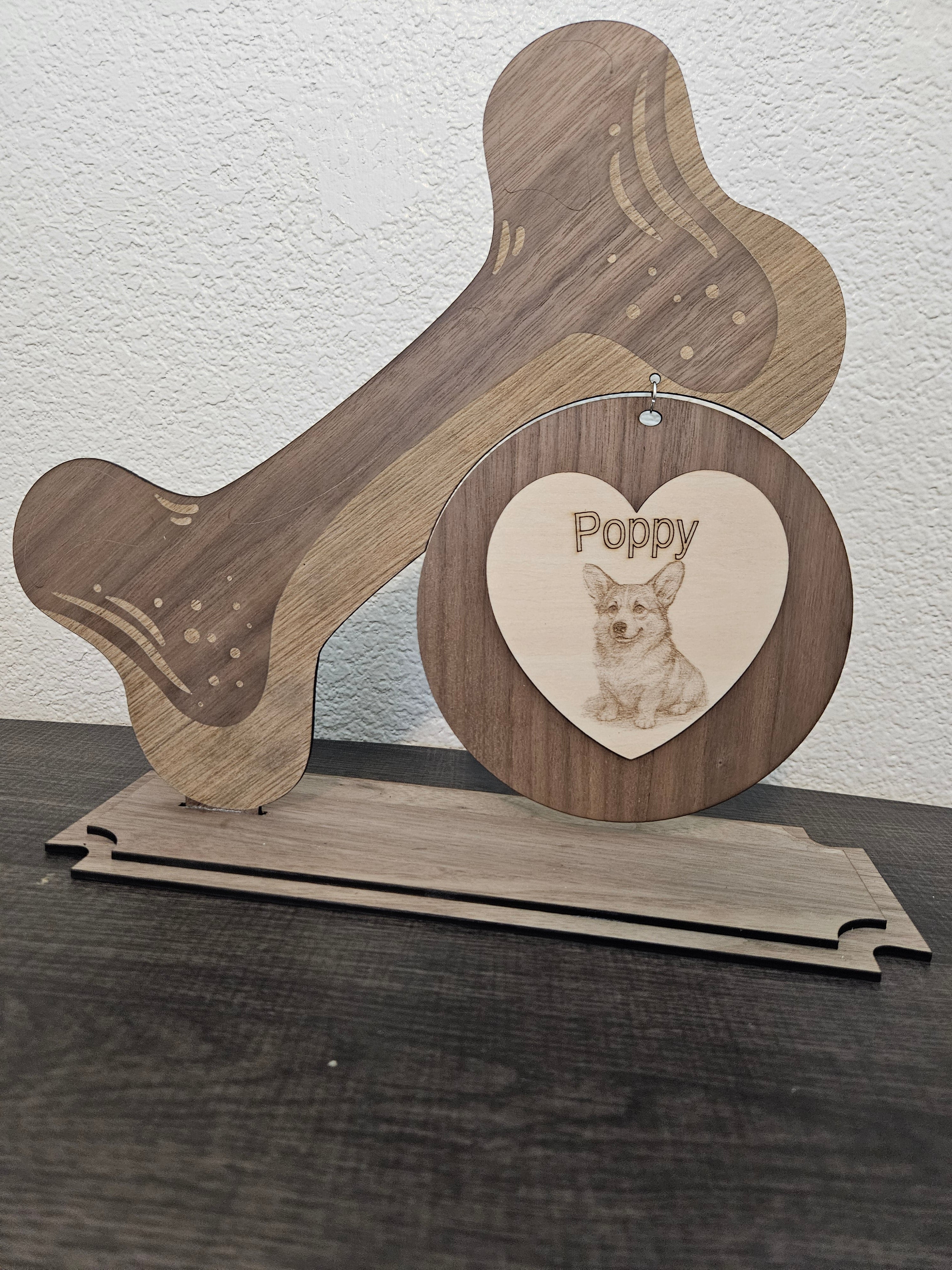 Large Wooden Dog Picture