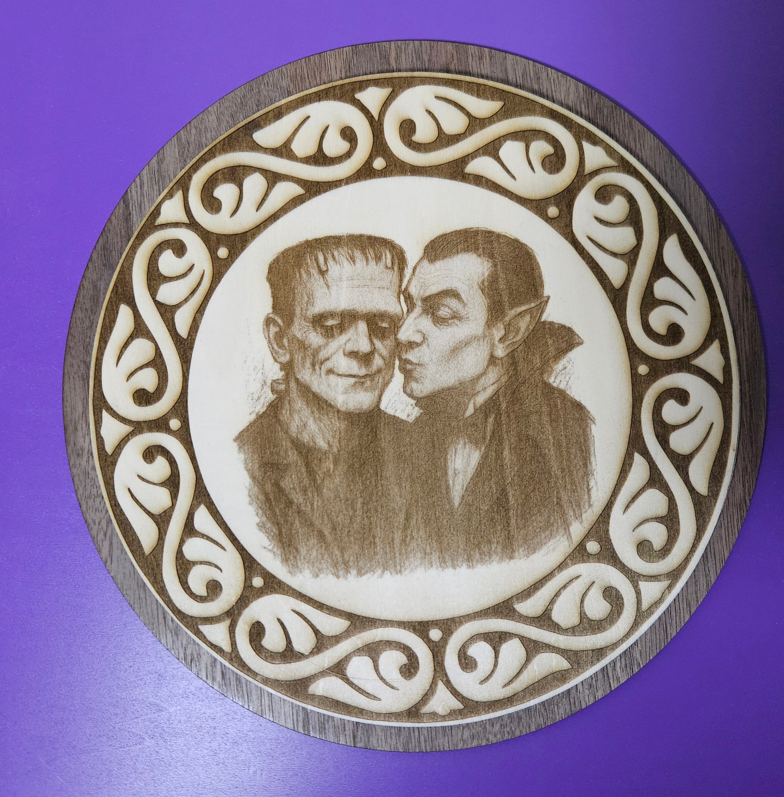 Large Halloween Monster Mash Up Picture Frame
