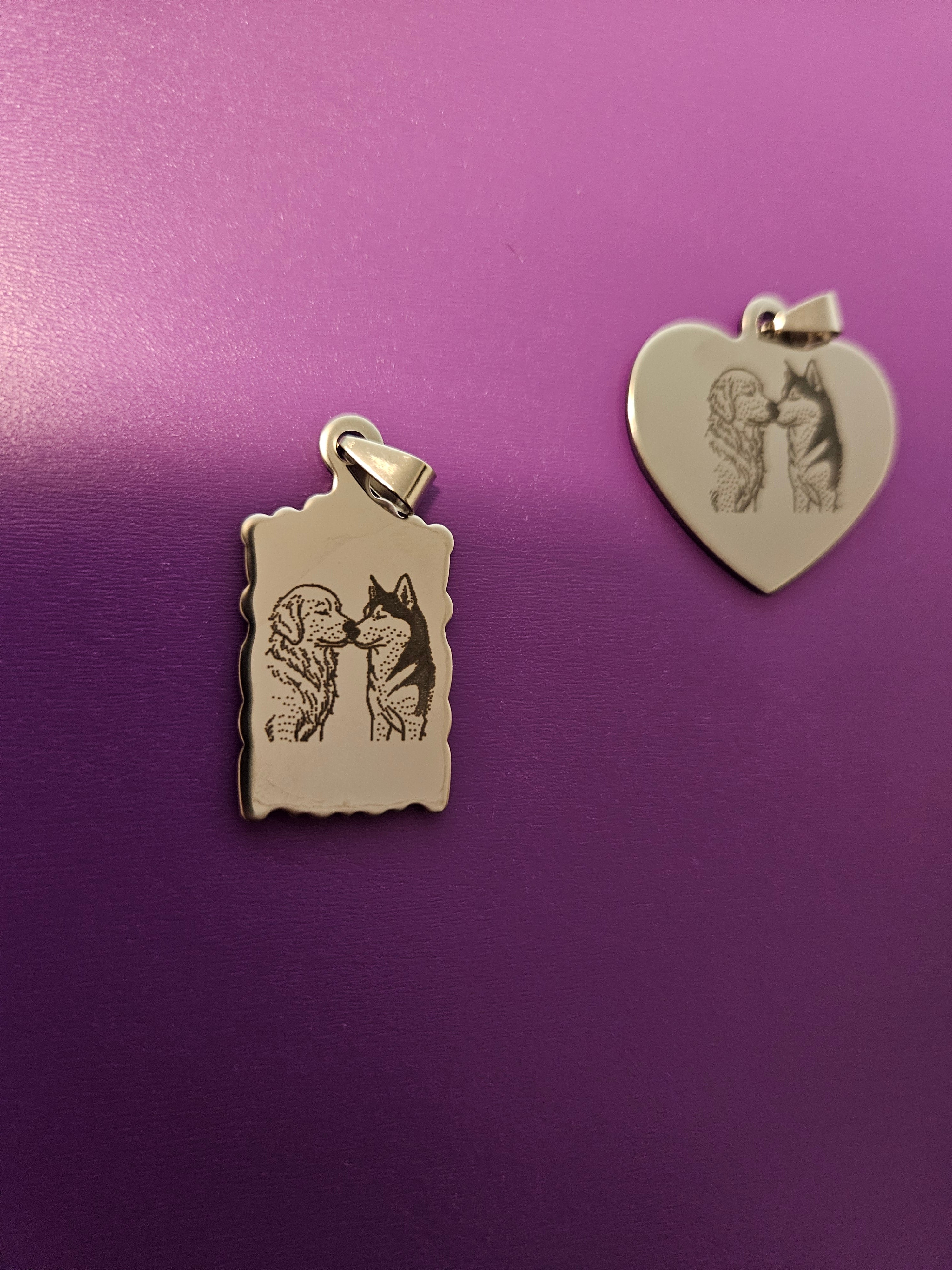 Customizable Steel Picture Pendant