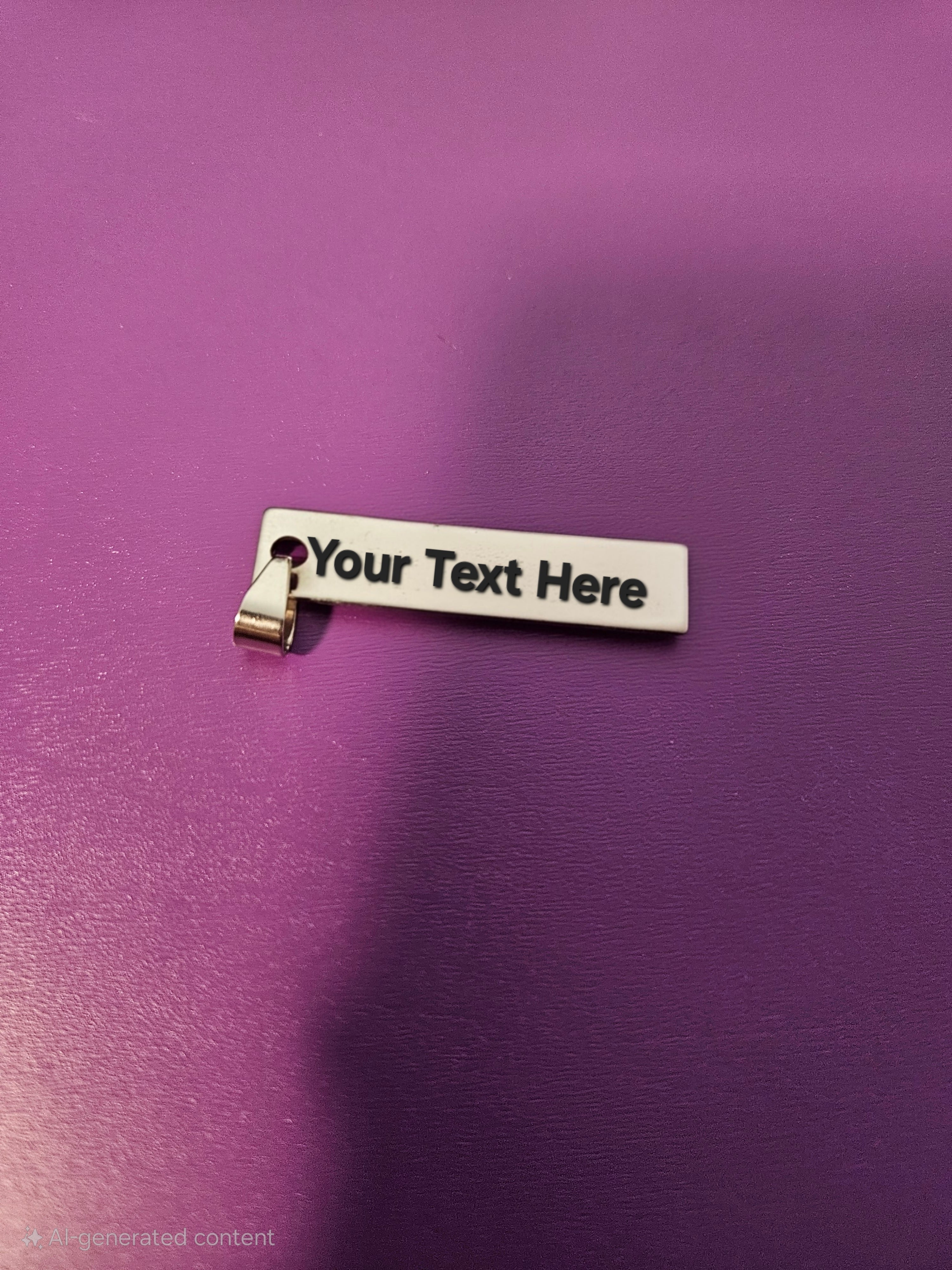 Customizable Steel Name Pendant