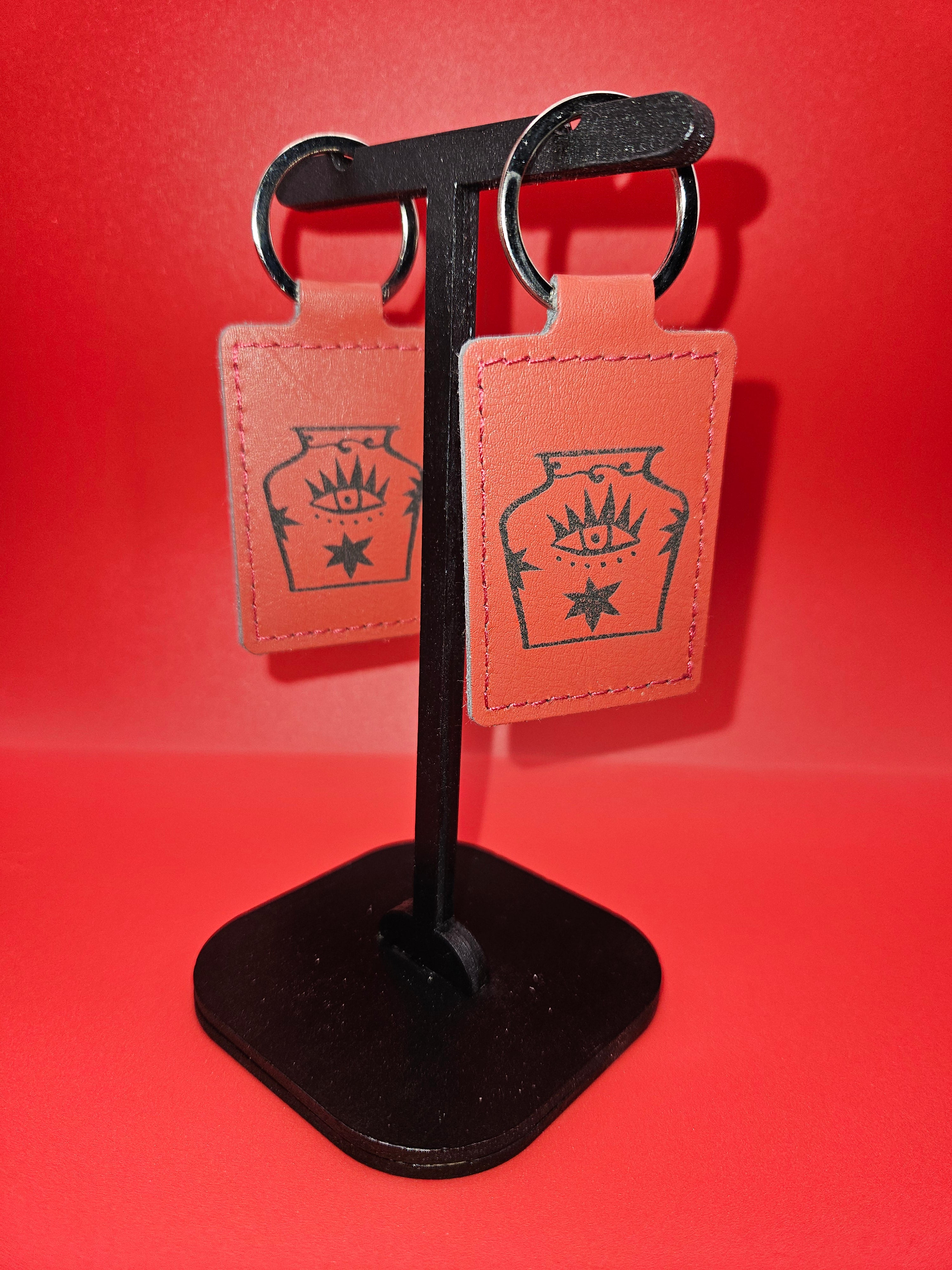 Customizable Leather Keychain