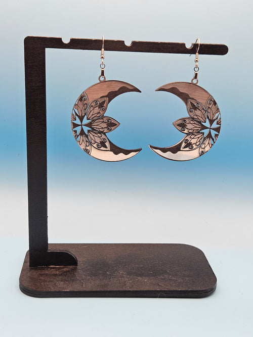 Acrylic Moon Earrings