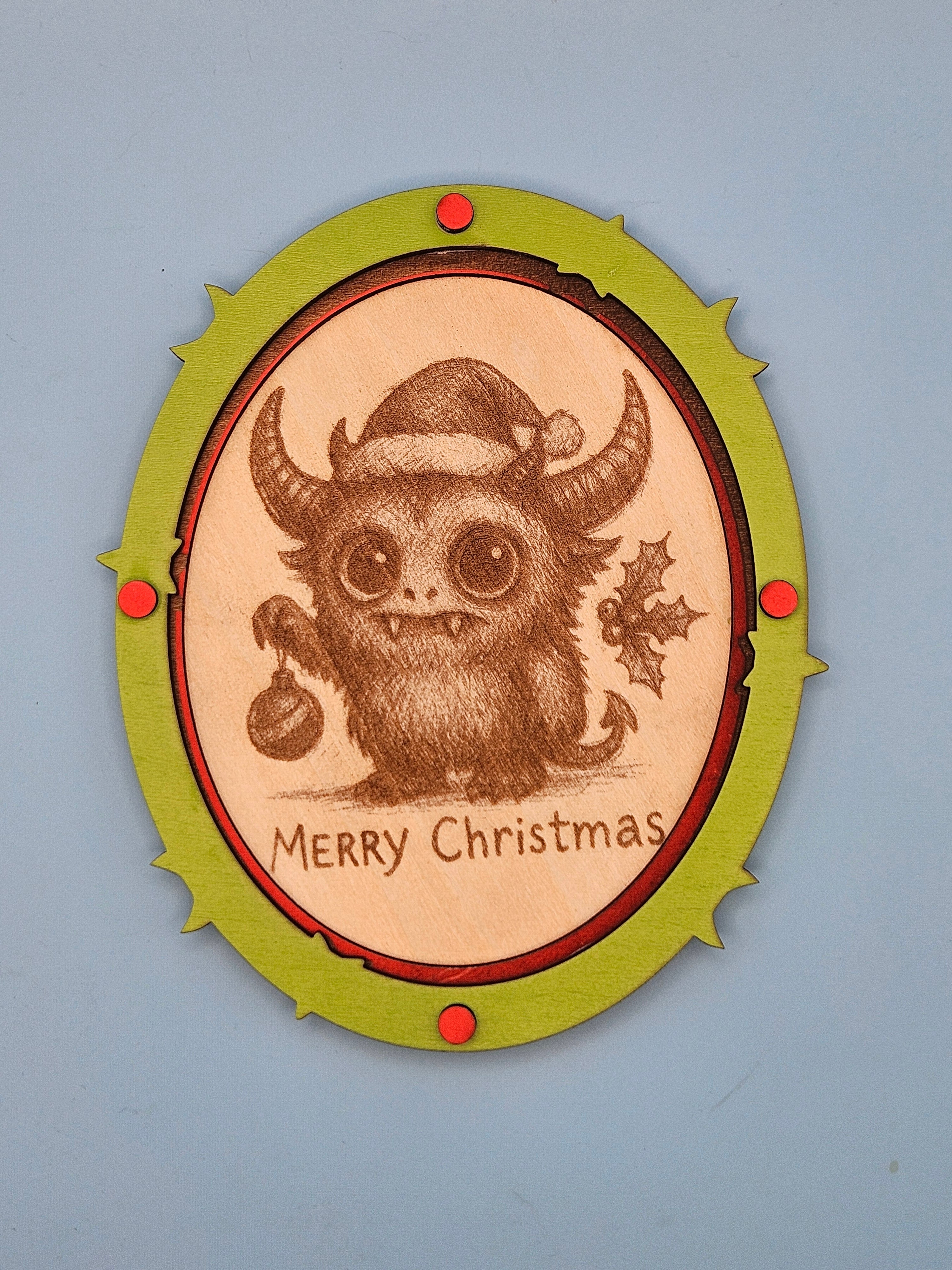 Monster Christmas Mini Art