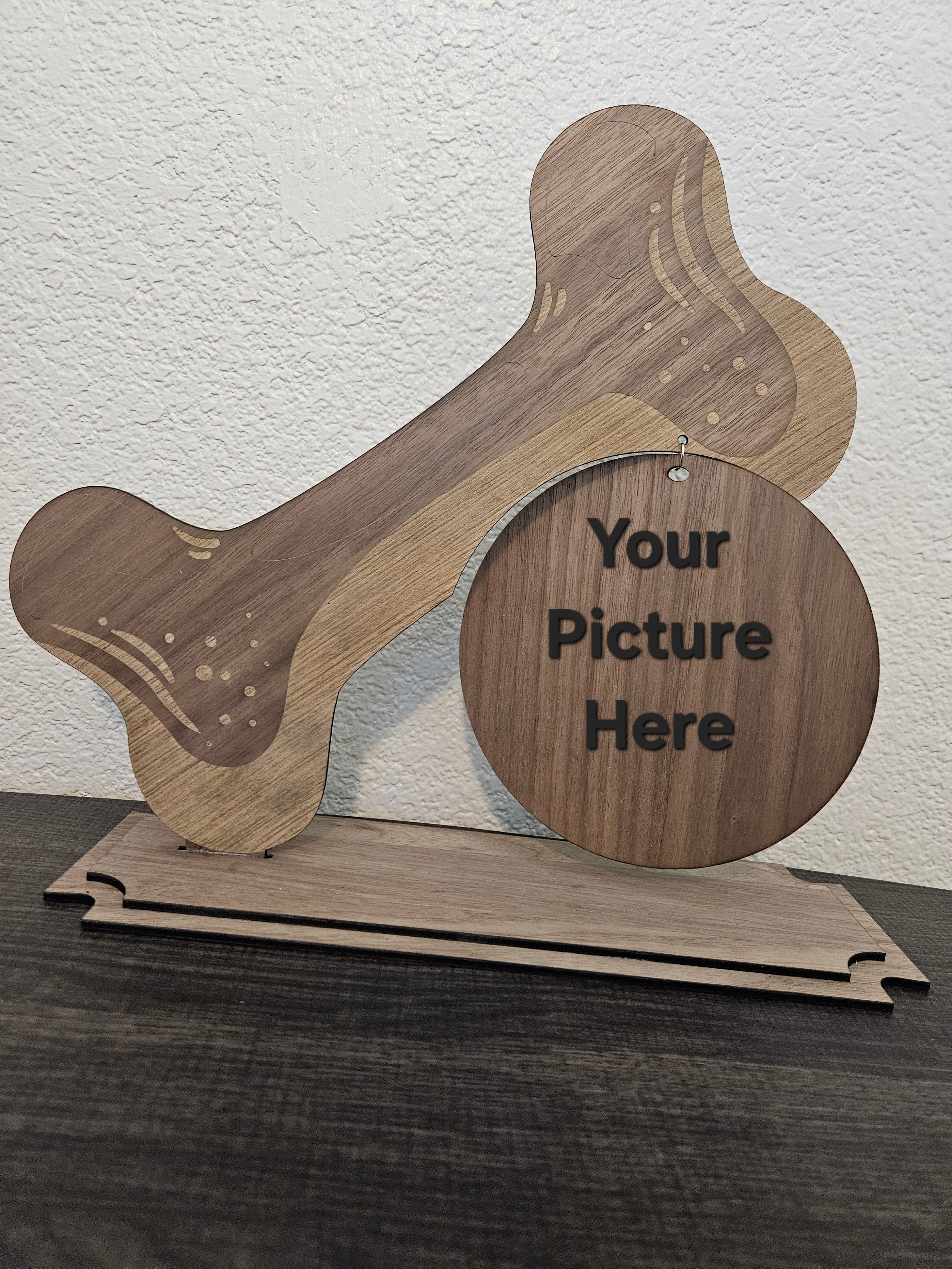 Large Wooden Dog Picture