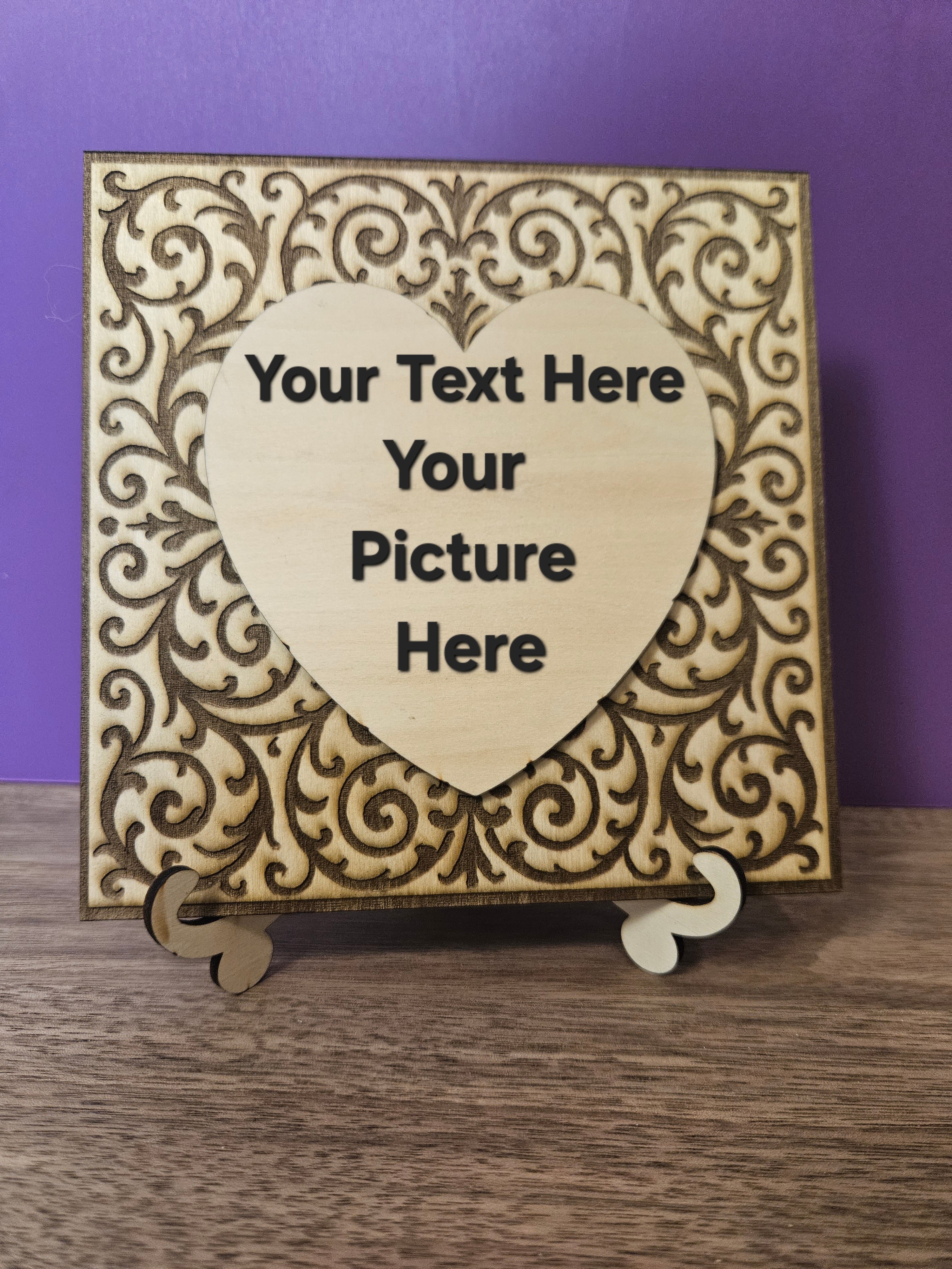 Customizable Wooden Picture