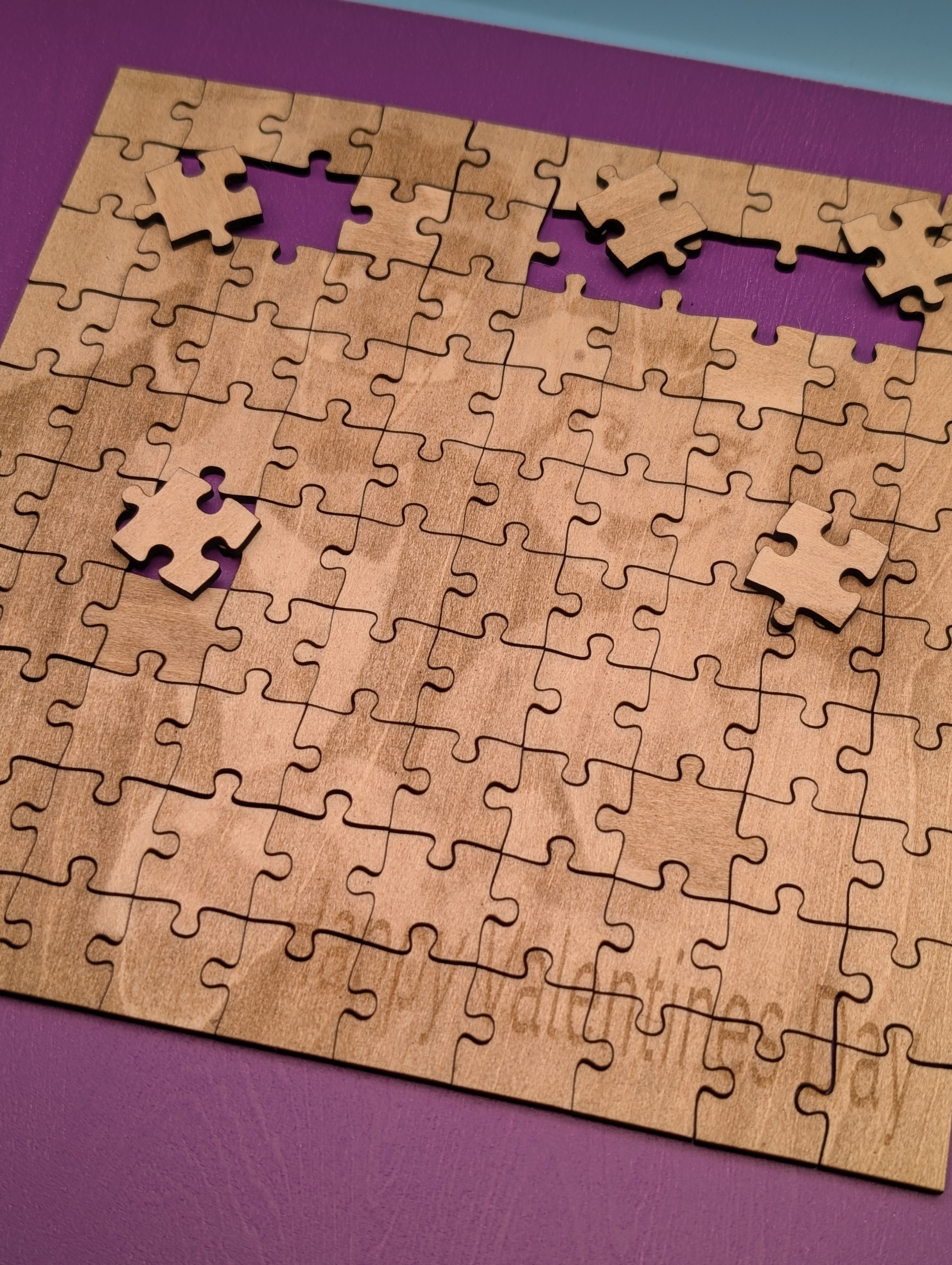 100 pc Valentines Personalized Puzzle